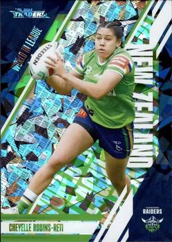 2024 NRL Traders Titanium - World In League Priority #WLP08 Cheyelle Robins-Reti Front